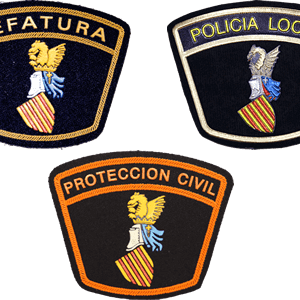 Par hombreras acabado caucho