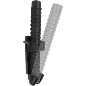 Funda plástica rotatoria para bastones extensibles extracción rápida con seguro anti hurto