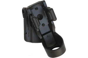 Funda polímero rotatoria para linterna con seguro anti hurto