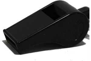 Silbato plástico con bola