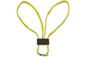 Lazos deshechables engrilletamiento amarillos